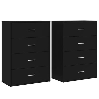 Senkit 2 kpl musta 60x31x84 cm tekninen puu