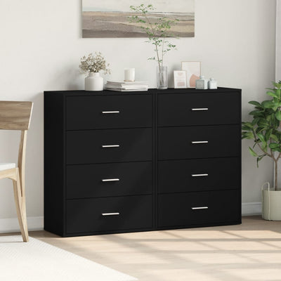Senkit 2 kpl musta 60x31x84 cm tekninen puu