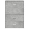 Senkit 2 kpl betoninharmaa 60x31x84 cm tekninen puu