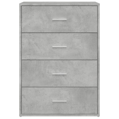 Senkit 2 kpl betoninharmaa 60x31x84 cm tekninen puu