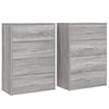 Senkit 2 kpl harmaa Sonoma 60x31x84 cm tekninen puu