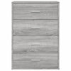 Senkit 2 kpl harmaa Sonoma 60x31x84 cm tekninen puu