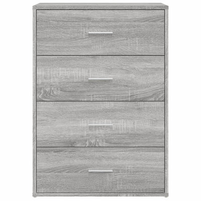 Senkit 2 kpl harmaa Sonoma 60x31x84 cm tekninen puu