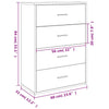 Senkit 2 kpl harmaa Sonoma 60x31x84 cm tekninen puu