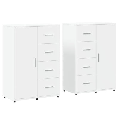 Senkit 2 kpl valkoinen 60x31x84 cm tekninen puu
