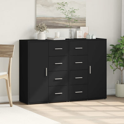 Senkit 2 kpl musta 60x31x84 cm tekninen puu