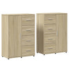 Senkit 2 kpl Sonoma-tammi 60x31x84 cm tekninen puu