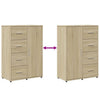 Senkit 2 kpl Sonoma-tammi 60x31x84 cm tekninen puu