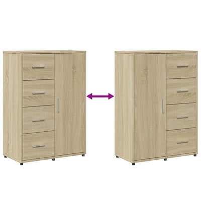 Senkit 2 kpl Sonoma-tammi 60x31x84 cm tekninen puu