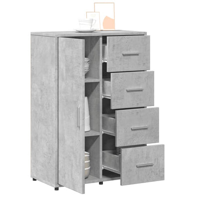 Senkit 2 kpl betoninharmaa 60x31x84 cm tekninen puu
