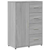 Senkit 2 kpl harmaa Sonoma 60x31x84 cm tekninen puu