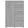 Senkit 2 kpl harmaa Sonoma 60x31x84 cm tekninen puu