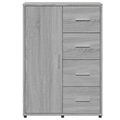 Senkit 2 kpl harmaa Sonoma 60x31x84 cm tekninen puu