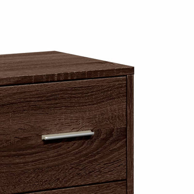 Senkit 2 kpl ruskea tammi 60x31x84 cm tekninen puu