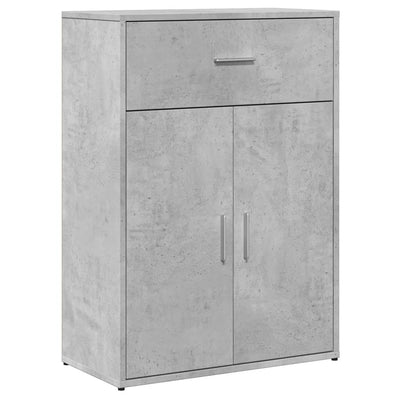 Senkit 2 kpl betoninharmaa 60x30x84 cm tekninen puu