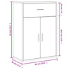 Betoninharmaa senkit Leili 60x30x84cm (2 kpl puinen)