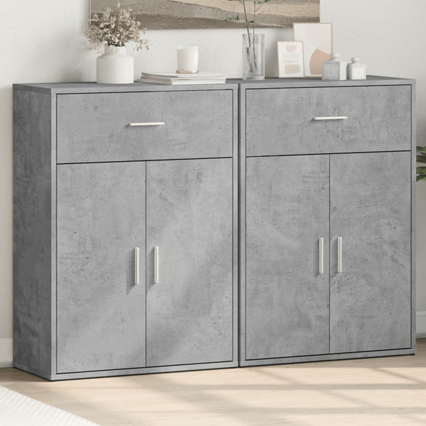 Betoninharmaa senkit Leili 60x30x84cm (2 kpl puinen)