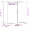 Senkit 2 kpl musta 79x38x80 cm tekninen puu