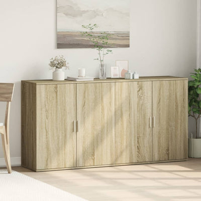 Senkit 2 kpl Sonoma-tammi 79x38x80 cm tekninen puu