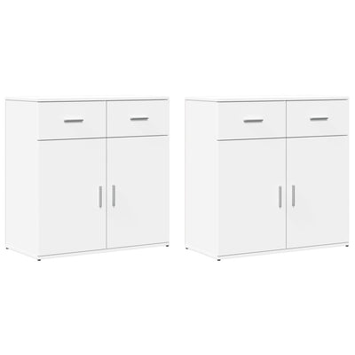 Senkit 2 kpl valkoinen 79x38x80 cm tekninen puu