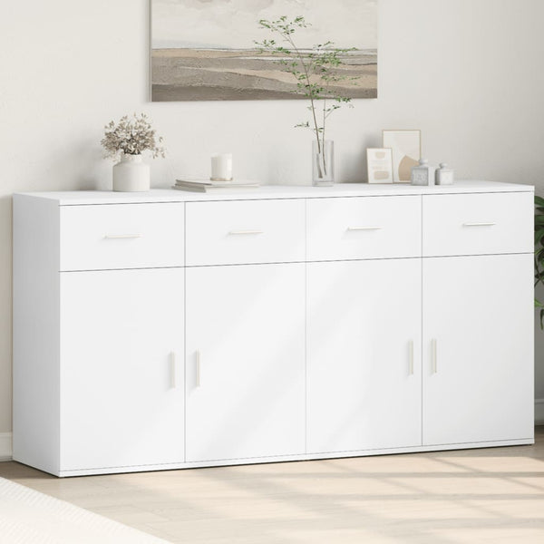 Valkoinen senkit Janay 79x38x80cm (2 kpl puinen)