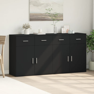Senkit 2 kpl musta 79x38x80 cm tekninen puu