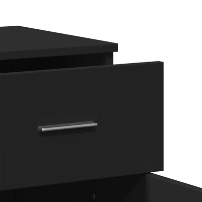 Senkit 2 kpl musta 79x38x80 cm tekninen puu