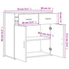 Senkit 2 kpl musta 79x38x80 cm tekninen puu