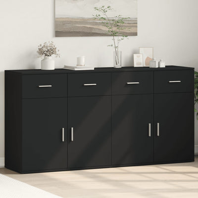 Senkit 2 kpl musta 79x38x80 cm tekninen puu