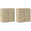 Senkit 2 kpl Sonoma-tammi 79x38x80 cm tekninen puu