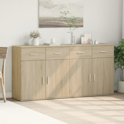 Senkit 2 kpl Sonoma-tammi 79x38x80 cm tekninen puu