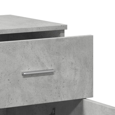 Senkit 2 kpl betoninharmaa 79x38x80 cm tekninen puu