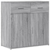Senkit 2 kpl harmaa Sonoma 79x38x80 cm tekninen puu