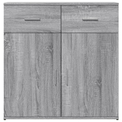Senkit 2 kpl harmaa Sonoma 79x38x80 cm tekninen puu
