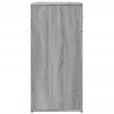 Senkit 2 kpl harmaa Sonoma 79x38x80 cm tekninen puu