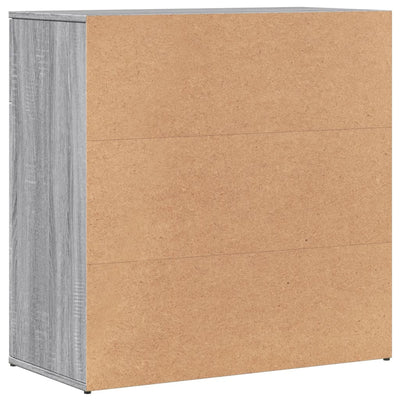 Senkit 2 kpl harmaa Sonoma 79x38x80 cm tekninen puu