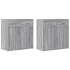Senkit 2 kpl harmaa Sonoma 79x38x80 cm tekninen puu