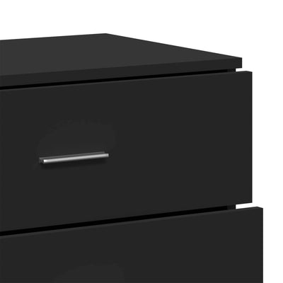 Senkit 2 kpl musta 60x39x80 cm tekninen puu