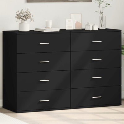 Senkit 2 kpl musta 60x39x80 cm tekninen puu