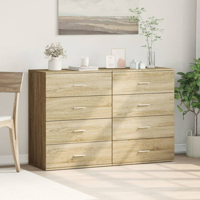 Senkit 2 kpl Sonoma-tammi 60x39x80 cm tekninen puu