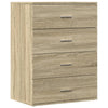Senkit 2 kpl Sonoma-tammi 60x39x80 cm tekninen puu