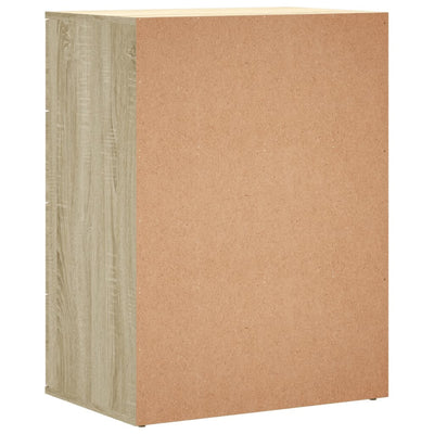 Senkit 2 kpl Sonoma-tammi 60x39x80 cm tekninen puu