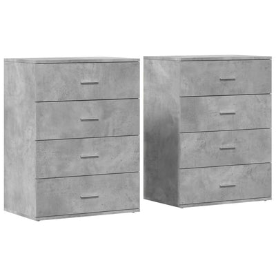 Senkit 2 kpl betoninharmaa 60x39x80 cm tekninen puu