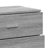 Senkit 2 kpl harmaa Sonoma 60x39x80 cm tekninen puu