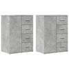 Senkit 2 kpl betoninharmaa 59x39x80 cm tekninen puu