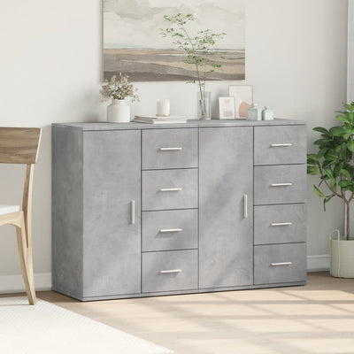 Senkit 2 kpl betoninharmaa 59x39x80 cm tekninen puu