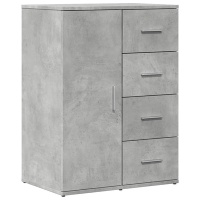Senkit 2 kpl betoninharmaa 59x39x80 cm tekninen puu