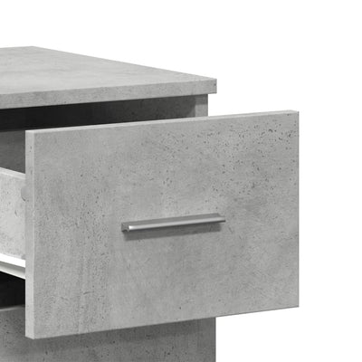 Senkit 2 kpl betoninharmaa 59x39x80 cm tekninen puu