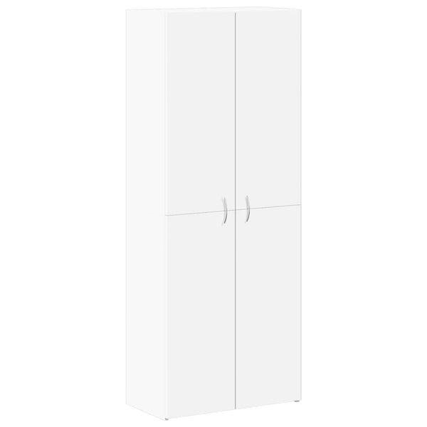 Arkistokaappi valkoinen 60x32x153 cm tekninen puu