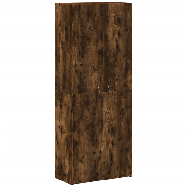 Arkistokaappi savutammi 60x32x153 cm tekninen puu